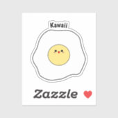 Kawaii Gebakken Ei Vinyl Sticker (Vel)