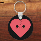 Kawaii gebroken hartslagketen sleutelhanger (Voorkant)