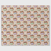 Kawaii Gebruidbrood Crew Cadeaupapier (Vlak)