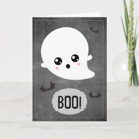 Kawaii Geest Halloween Kaart (Voorkant)