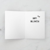 Kawaii Geest Halloween Kaart (Binnen)