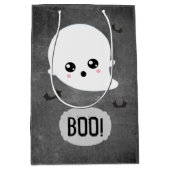 Kawaii Geest Halloween Medium Cadeauzakje (Voorkant)
