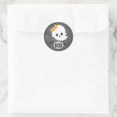 Kawaii Geest Halloween Ronde Sticker (Tas)