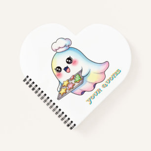 Kawaii Geestelijke Chef Met Kerstkoekjes Notitieboek