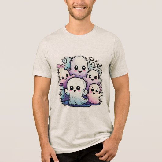 Kawaii Geestenploeg Tri-Blend Shirt (Voorkant)