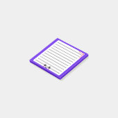 Kawaii-geïnspireerde Post-it Note kunstwerk (Schuin)