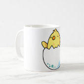 Kawaii Gele Kuiken In Ei Koffiemok (Voorkant links)