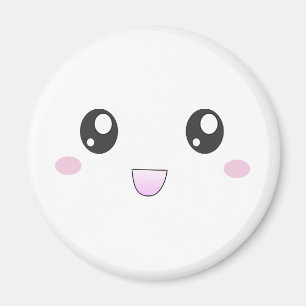 Kawaii gelukkig gezicht magneet
