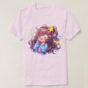 Kawaii Gelukkig Loli Star Meisje T-shirt