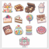Kawaii Gelukkige Wolk Sticker – Mooie Pastel Carto (Vel)