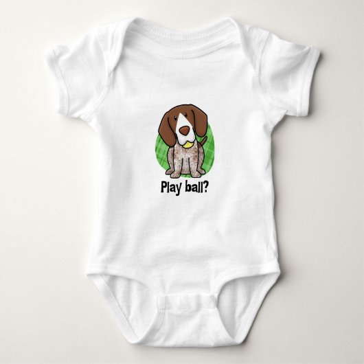 Kawaii German Shorthaired Pointer Baby Creeper Romper (Voorkant)
