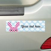 Kawaii gevlekt konijn bumpersticker (Op auto)