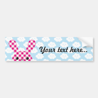 Kawaii gevlekt konijn bumpersticker