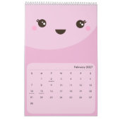 Kawaii Gezicht Kinder Kalender (Feb 2027)