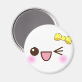 Kawaii gezicht! magneet (Voorkant / Achterkant)