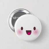 Kawaii gezicht ronde button 5,7 cm (Voorkant /achterkant)
