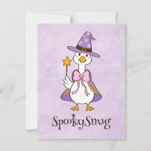 Kawaii Ghoose, schattige griezelige Halloween Briefkaart