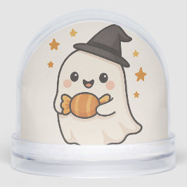 Kawaii Ghost beroemd gemaakt door Halloween Snoep Sneeuwbol