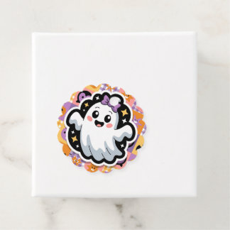 Kawaii Ghost Blanket – Schattigee Patchwork Cartoo Bedankjes Labels