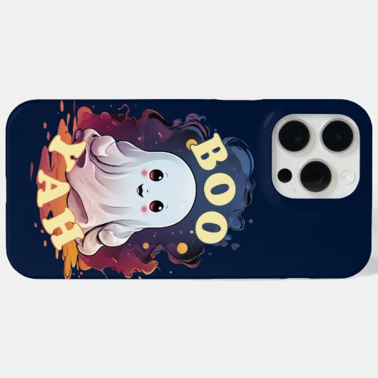 Kawaii Ghost Booyah Case-Mate iPhone Case (Achterkant (horizontaal))