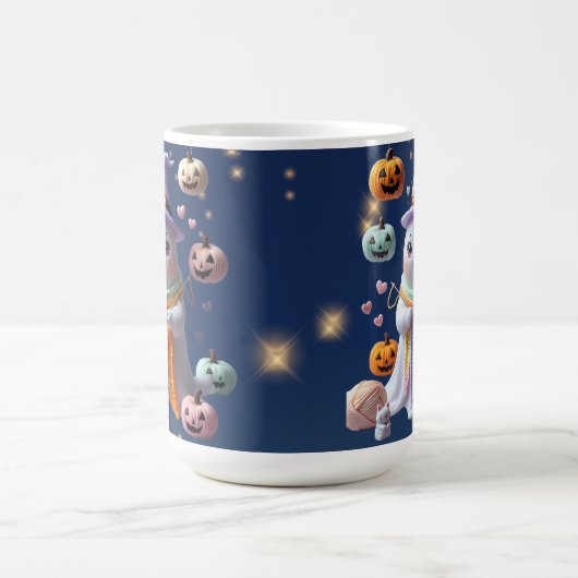 Kawaii Ghost Breien Mok - Schattigee Halloween Gif (Center)