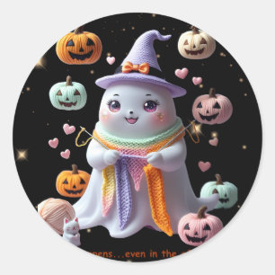 *Kawaii Ghost Breien Sticker – Schattigee Hallowee