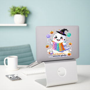 Kawaii Ghost Breien Sticker - Schattigee Halloween