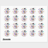 Kawaii Ghost Breien Sticker - Schattigee Halloween (Vel)