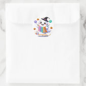 Kawaii Ghost Breien Sticker - Schattigee Halloween (Tas)