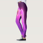 Kawaii Ghost Couple - Neon Love Spirits Leggings (Links)