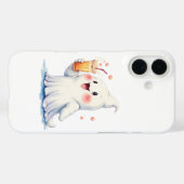Kawaii Ghost Drink Soda Telefoonhoes Case-Mate iPhone Case (Achterkant (horizontaal))