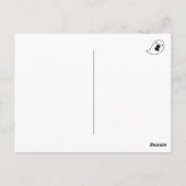 Kawaii Ghost Favorieten 2025 Kalender Briefkaart (Achterkant)