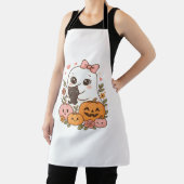 Kawaii Ghost Halloween Black Cat Pumpkin Herfst Sp Schort (Insitu)