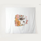 Kawaii Ghost Halloween Black Cat Pumpkin Herfst Sp Wandkleed (Voorkant (horizontaal))