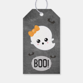 Kawaii Ghost Halloween Cadeaulabel