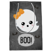 Kawaii Ghost Halloween Medium Cadeauzakje (Voorkant)