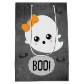 Kawaii Ghost Halloween Medium Cadeauzakje (Achterkant)