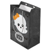 Kawaii Ghost Halloween Medium Cadeauzakje (Achterkant Gekanteld)
