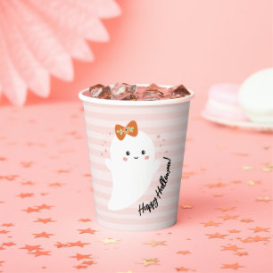 Kawaii Ghost Halloween Papieren Bekers