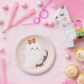Kawaii Ghost Halloween Papieren Bordje (Feest)