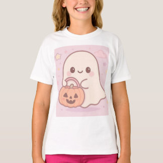 Kawaii Ghost Halloween T-shirt