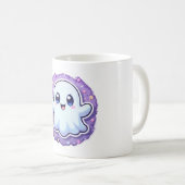 Kawaii Ghost Mok Schattige Pastel Halloween Koffie (Voorkant rechts)