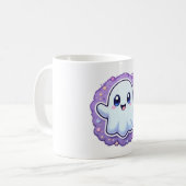 Kawaii Ghost Mok Schattige Pastel Halloween Koffie (Voorkant links)