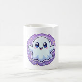 Kawaii Ghost Mok Schattige Pastel Halloween Koffie (Center)