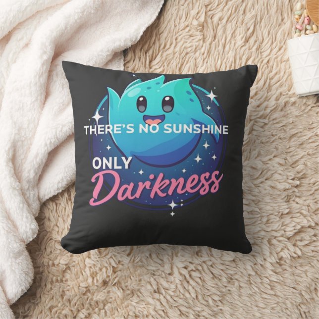 Kawaii Ghost No Sunshine Only Darkness Aesthetic Kussen (Deken)
