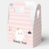 Kawaii Ghost Pink Halloween Dank u Bedankdoosjes (Geopend)