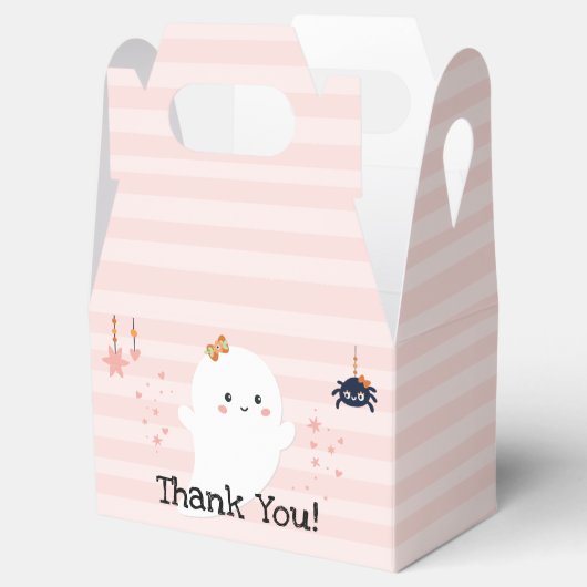 Kawaii Ghost Pink Halloween Dank u Bedankdoosjes (Geopend)