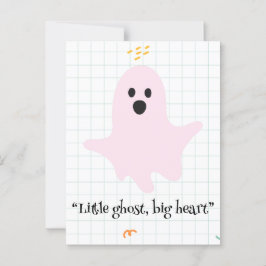 Kawaii Ghost, schattig griezelig Halloween Briefkaart