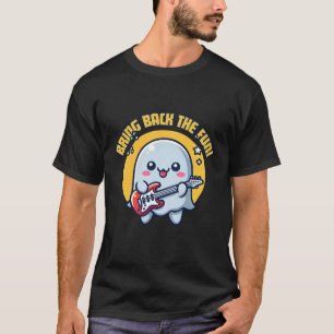 Kawaii Ghost speelt gitaar T-shirt