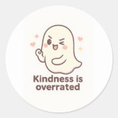 Kawaii Ghost Sticker | Cute Halloween Sticker (Voorkant)